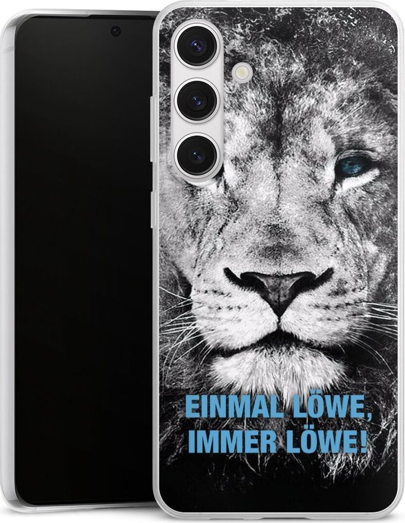 DeinDesign Slim Hülle für Samsung Galaxy S24+ Silikon Case Ultra Dünn Handyhülle Löwe Offizielles Lizenzprodukt TSV 1860 München