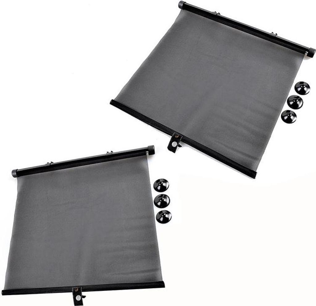 IWH 019212 Tende parasole per auto IWH, nero, set da 2 Immagine del prodotto 