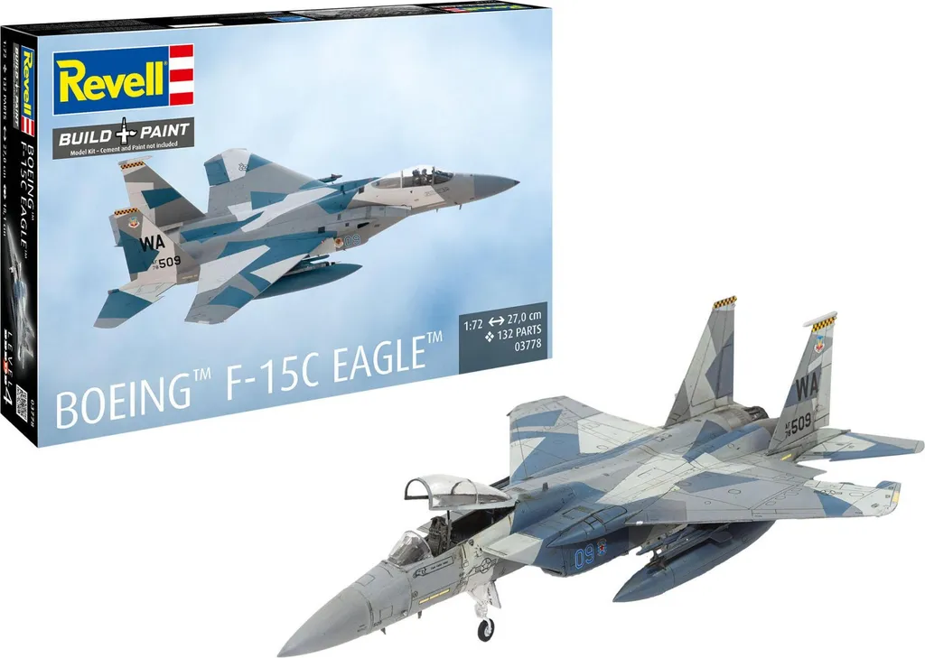 Kit Maquette F-15C Eagle 1:72 : Montage Facile et Précision Revell
