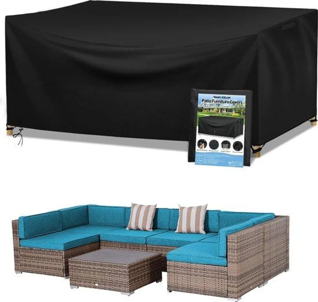 Housse salon de jardin 200x200x85 cm pour protéger vos meubles de la pluie