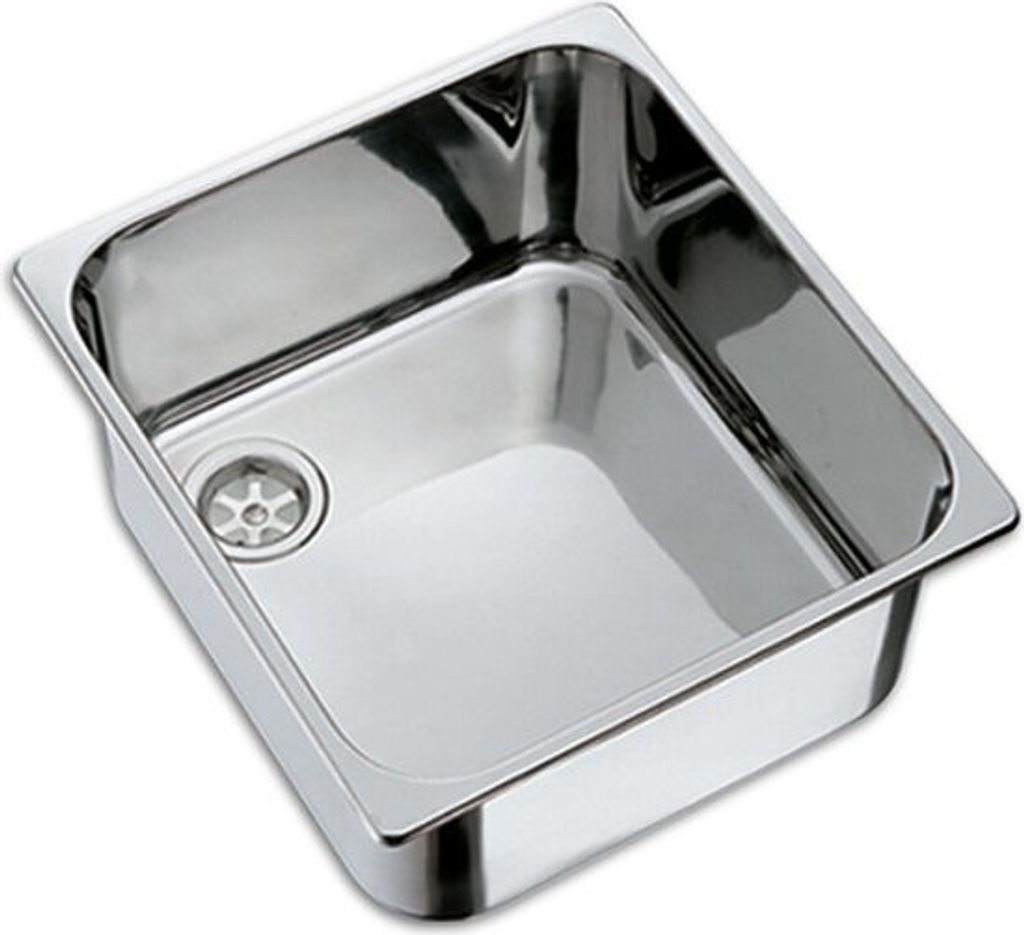 Hollex-Edelstahl-Rechteckspüle 330 x 330 x 150 mm