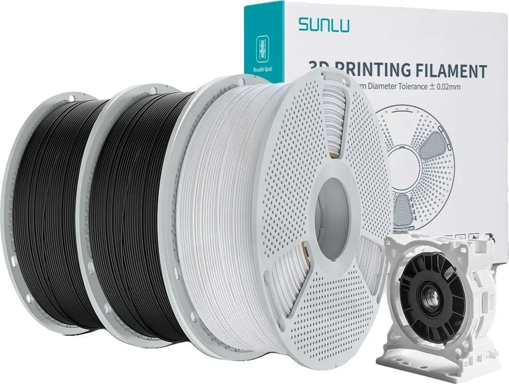 Filament PC-ABS 2BK-1WT 1.75mm pour impression 3D haute température
