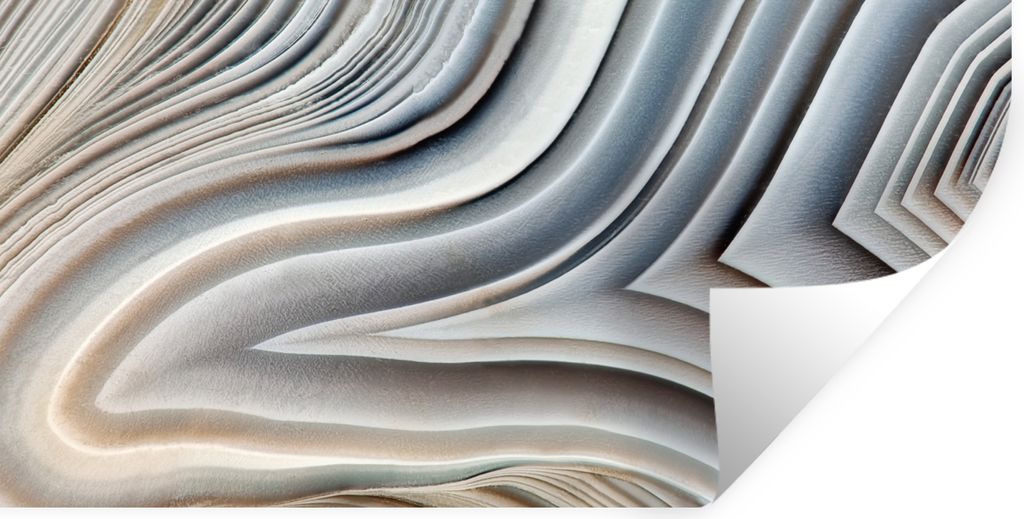 MuchoWow Wandtattoo Wandsticker Wandaufkleber Marmoroptik - Stein - Linien - Luxus - Marmor 80x40 cm Selbstklebend und Repositionierbar - Aufkleber