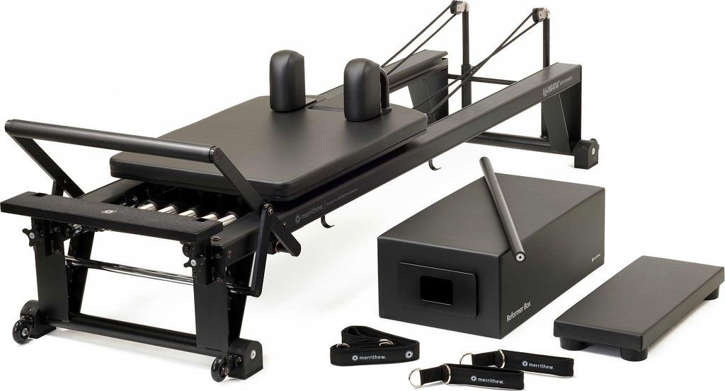 Merrithew Pilates-Reformer "V2 Max Reformer Bundle", Jet Black
