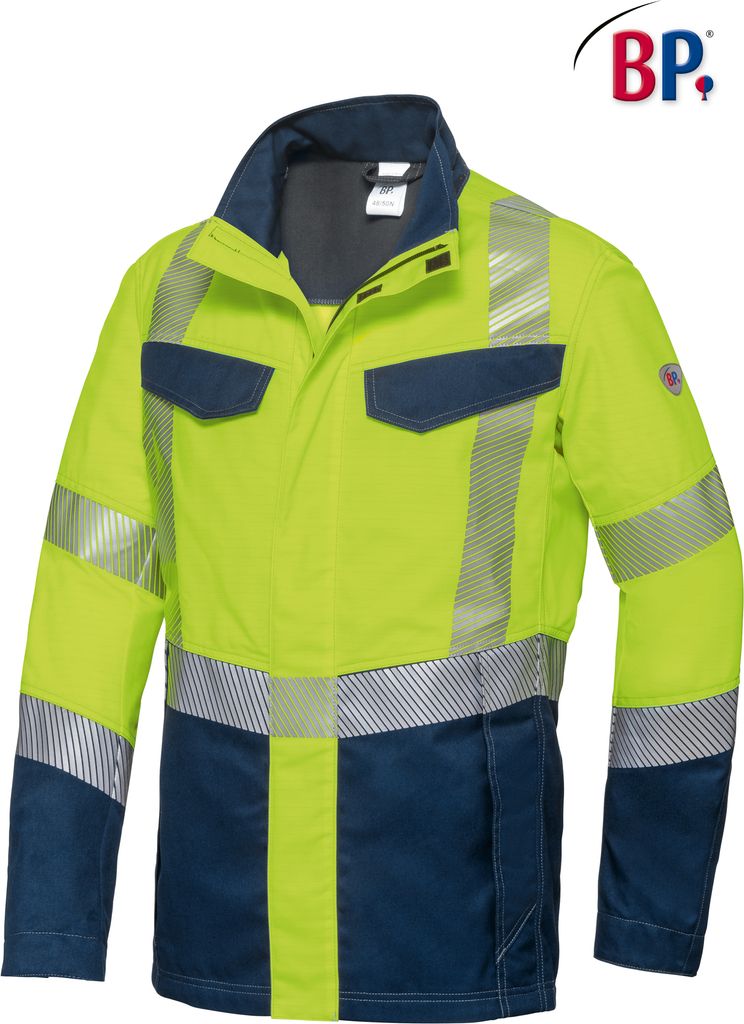 BP Arbeitsjacke für Herren - warngelb/nachtblau - 52/54l