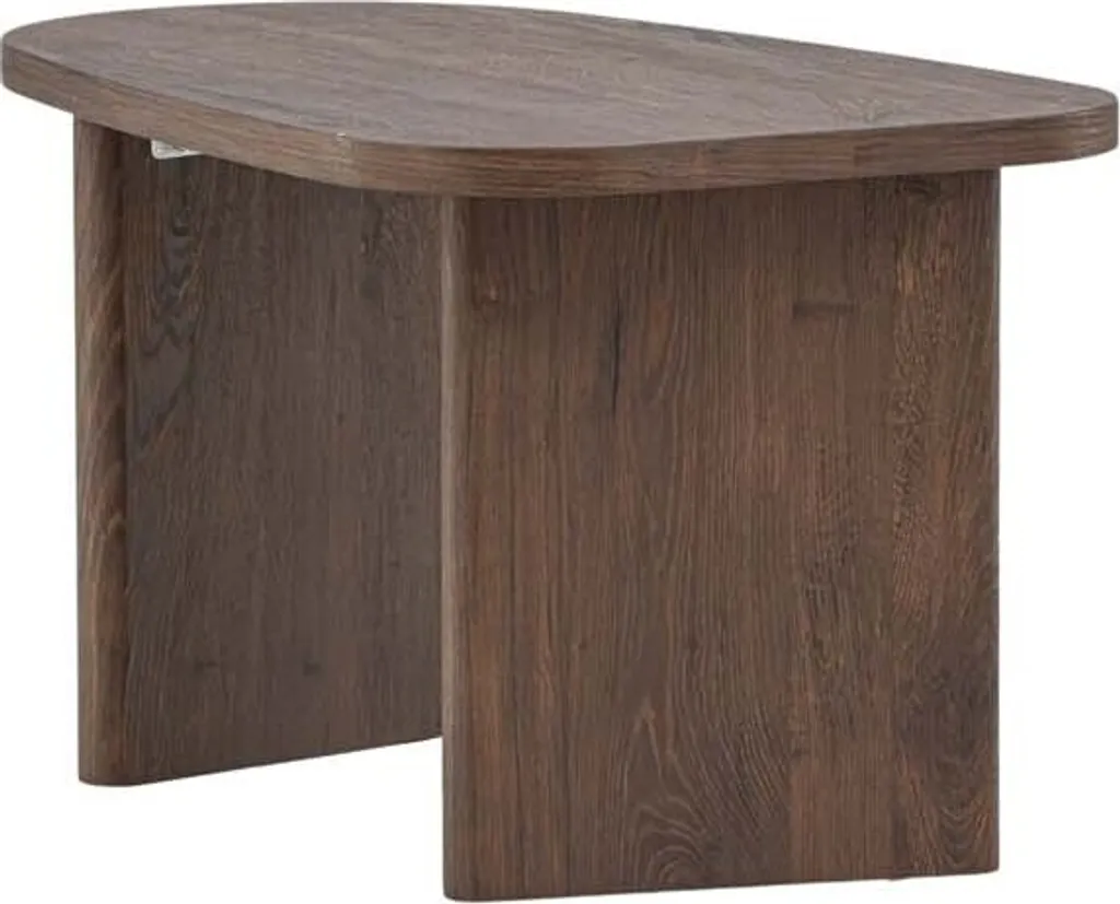 Table basse Grönvik pour salon moderne, table d'appoint moka de 80cm