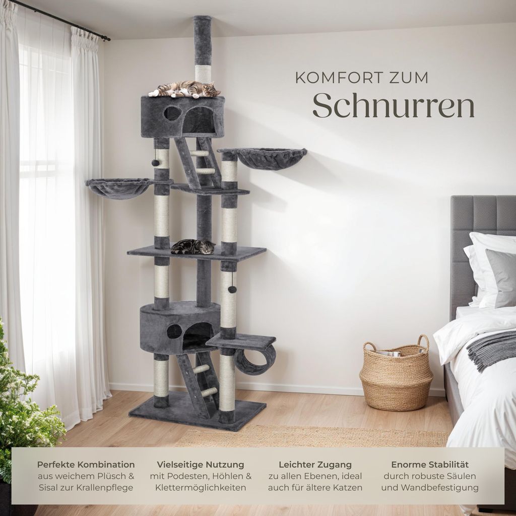 Kratzbaum Hansi 243 bis 260 cm inklusive 2 Treppen, 2 Produktbild 3