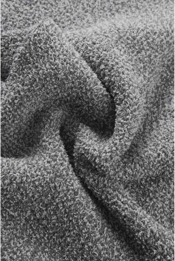 Couverture Anthracite Vivid 130x170 cm - Texture Douce et Finition Chic