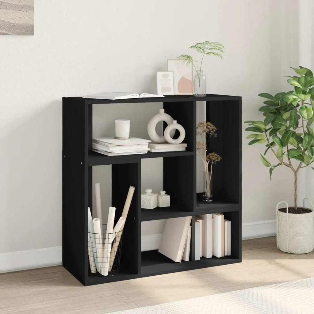 Mobili TV Neri 2 pz The Living Store 75x30x50 cm Legno Multistrato Moderno - 5