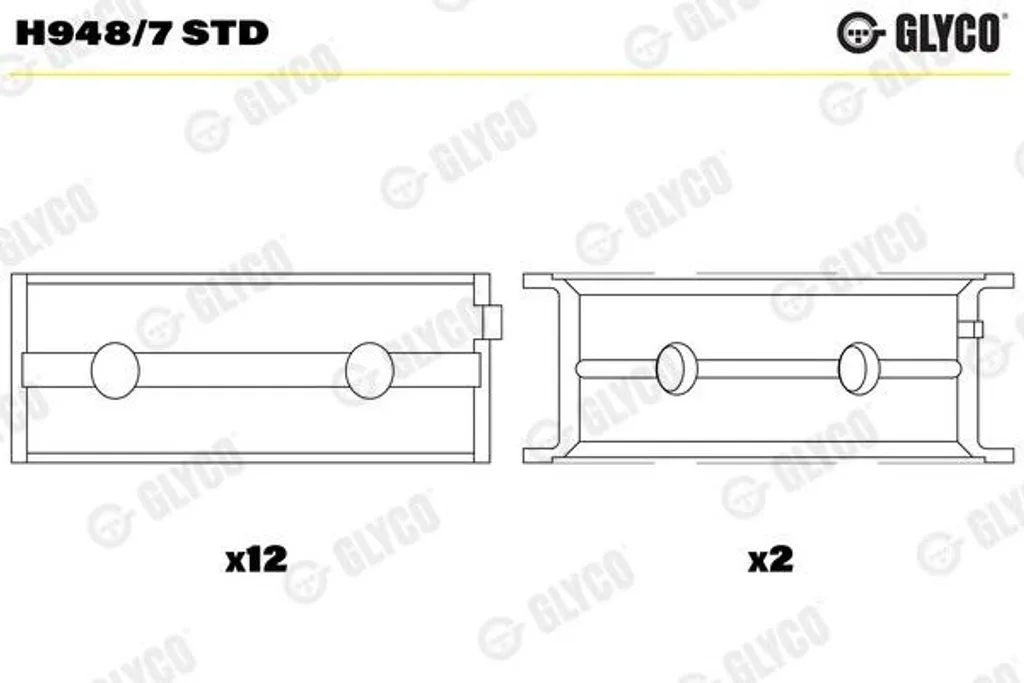 Demi-Coussinets de Bielle STD pour BMW X3 2.5 Phase 1 - Pièces Moteur E83
