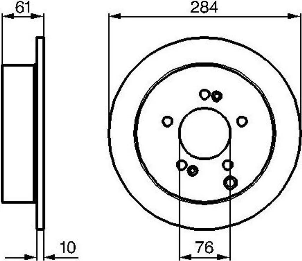 Disque de frein BOSCH pour réparer votre freinage sur Santa Fe et iX35