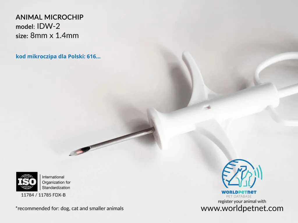 Microchip MINI RF-IDW-2 8x1.4mm FDX-B 616 | Alta Precisione RFID