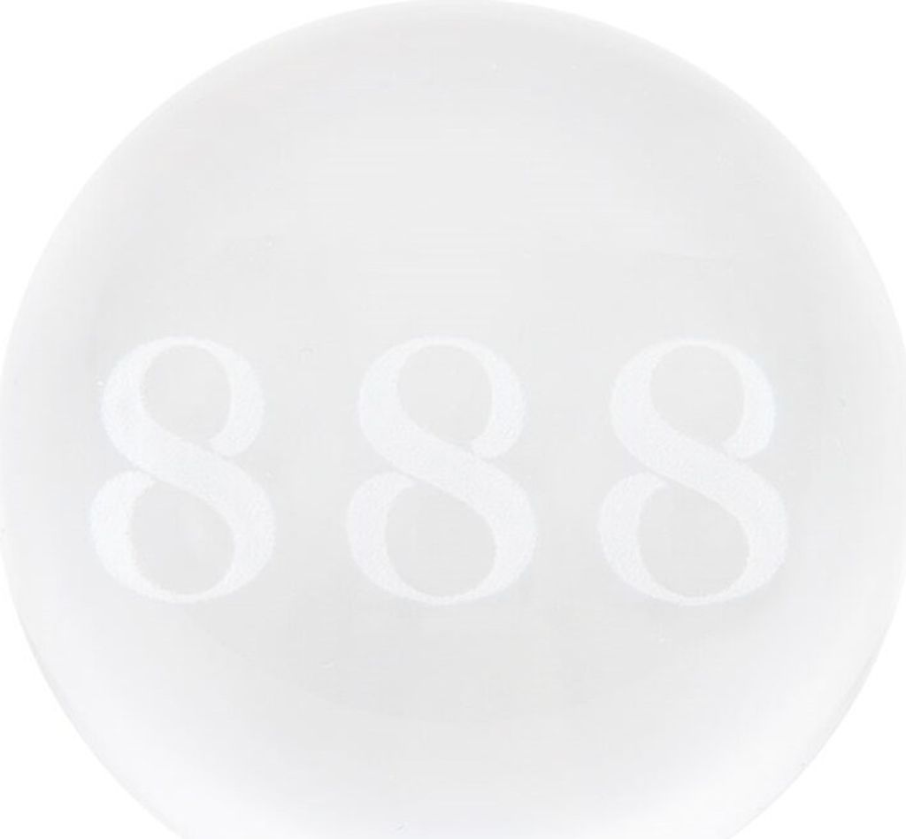 Something Different - Kristallkugel "888", Engel Nummern SD6697 (Einheitsgröße) (Transparent)