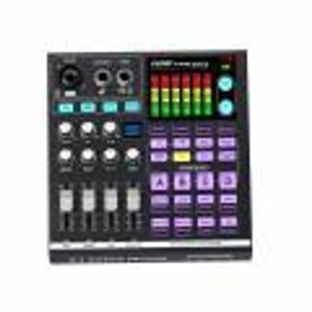 Table de mixage audio 48V Bluetooth pour podcast et streaming studio