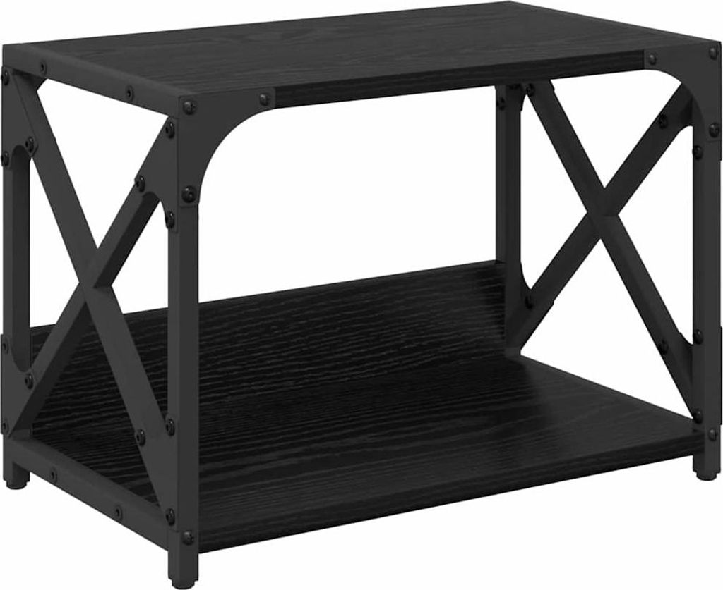 Druckerständer Schwarz Eichen-Optik 44 x 26 x 31,5 cm