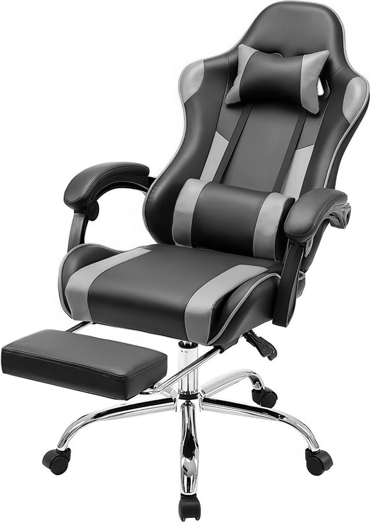 Chefsessel Chair Kunstleder Bürostuhl Sessel Computerstuhl Computer Office Chair (Racing Gamer Stuhl 113kg), Belastbarkeit 90-120°Rückenlehne Ei...