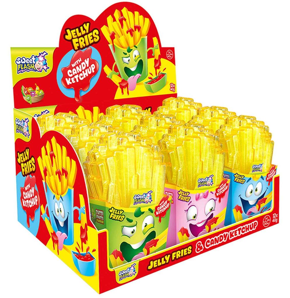 Sweet Flash Jelly Fries & Candy Ketchup 12x40g Produktbild 
