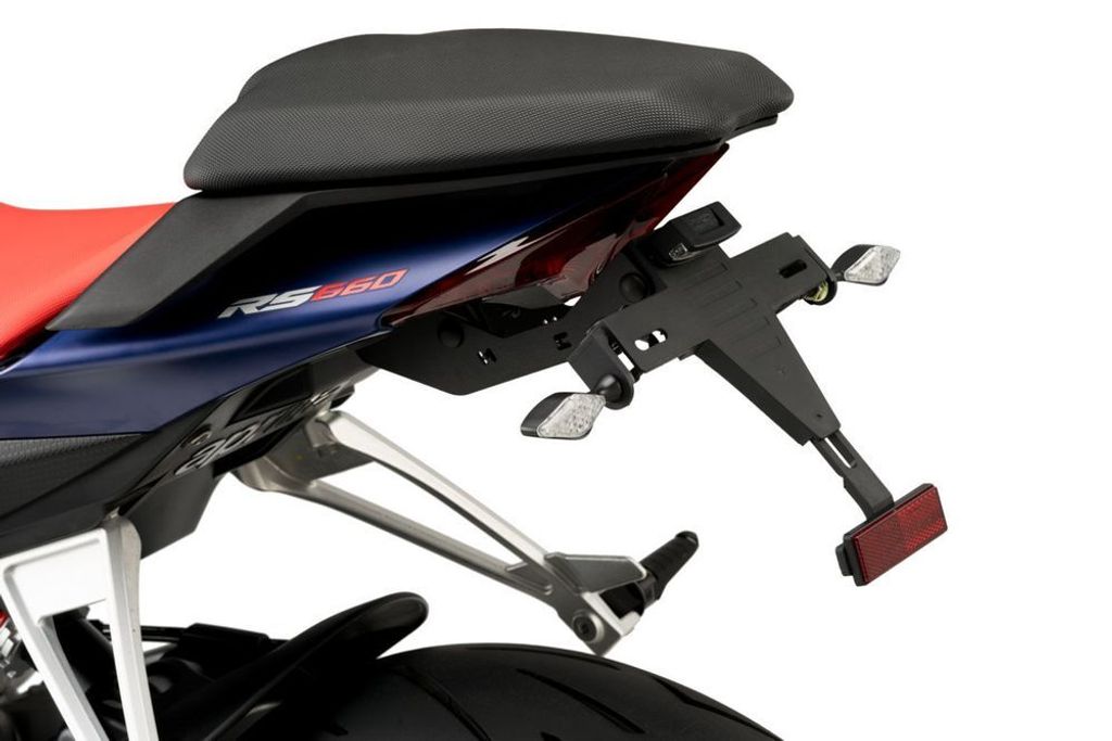PUIG 20605N Kennzeichenhalters passend fuer APRILIA TUONO 660 Schwarz