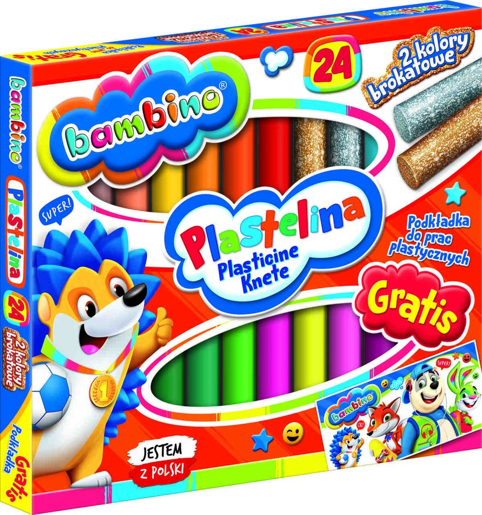BAMBINO Plastelína klasická 24 farieb Obrázok produktu 4