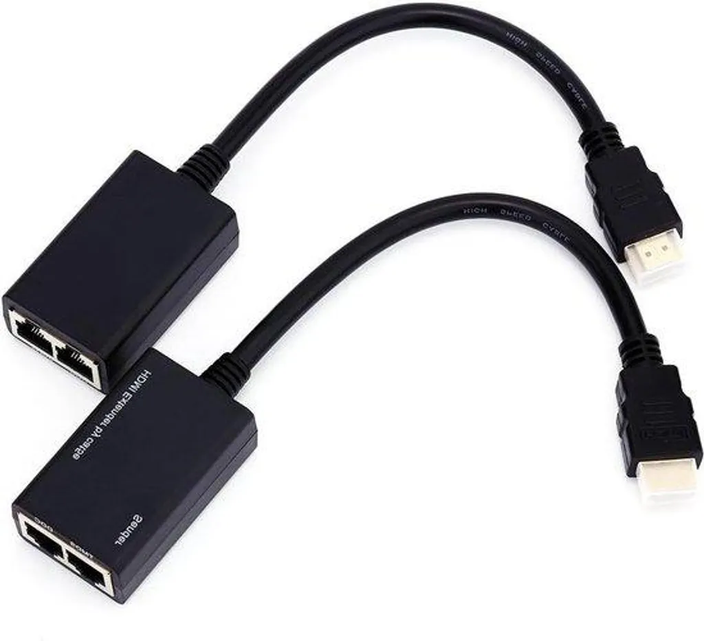 Répéteur HDMI pour vidéoprojecteur et TV longue distance 30m CAT5e