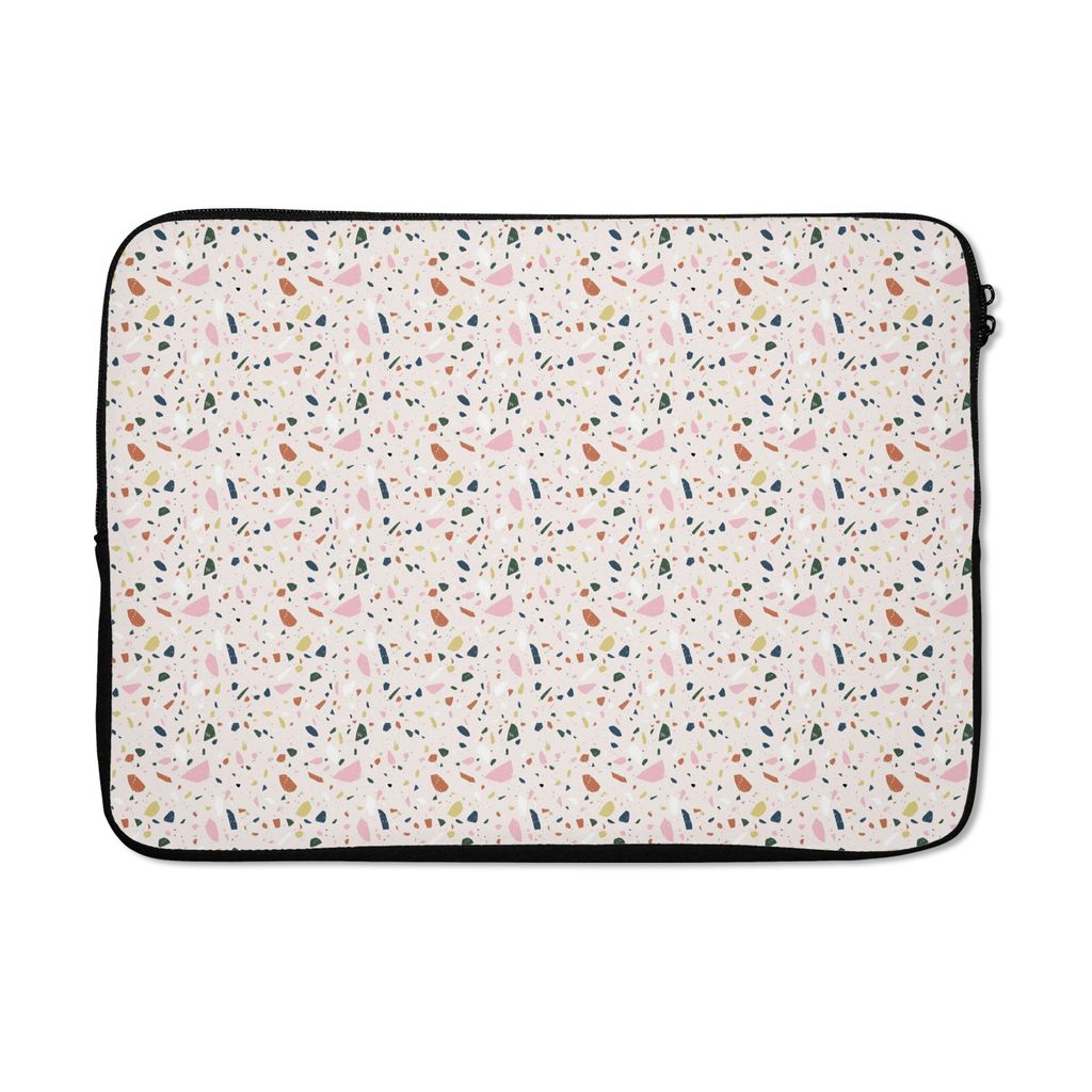 MuchoWow® Laptop Hülle 14 ZollLehm - Muster - Terazzo Produktbild 