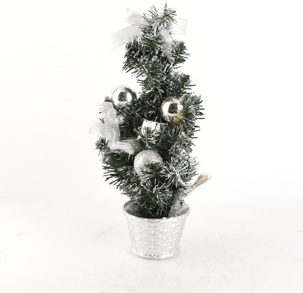 40cm Künstlicher Tisch-Weihnachtsbaum Mini-Weihnachtsdekoration Baum mit LED-Licht-Dekoration für den Weihnachtstag