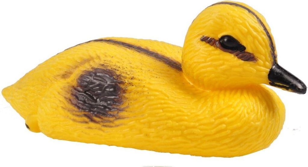 Teichfigur Ente Küken 13cm Dekoente Teichdeko Schwimmfigur Produktbild 