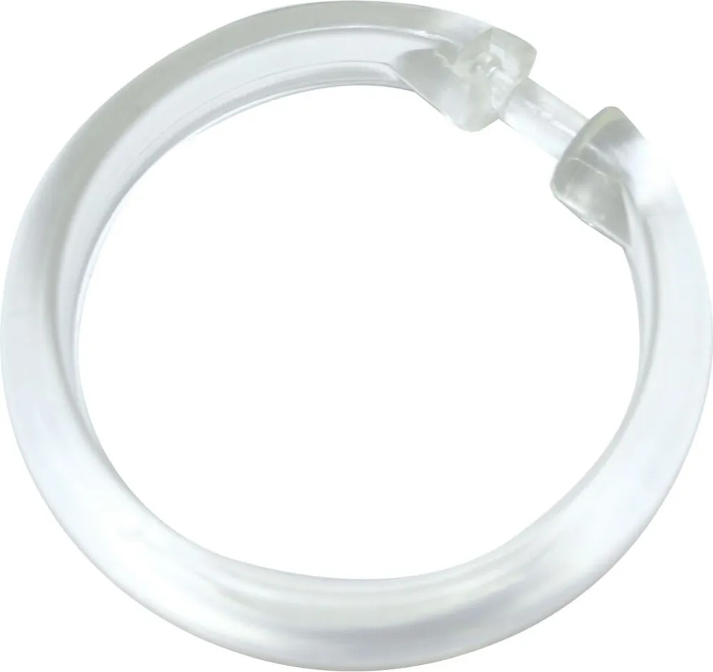 Anneaux de rideau ouverts en cristal transparent lot de 10 pièces 2cm