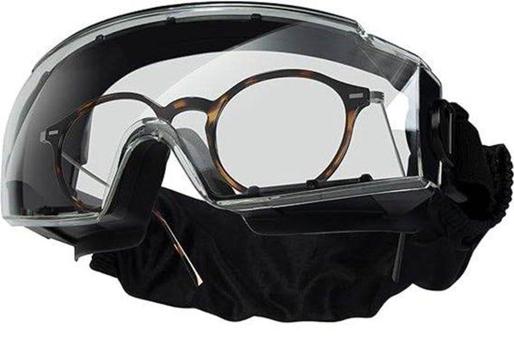 Taktische Stoffschutz-Sicherheitsbrille für Brille-Träger, Baustellen, Sicherheitsbrille