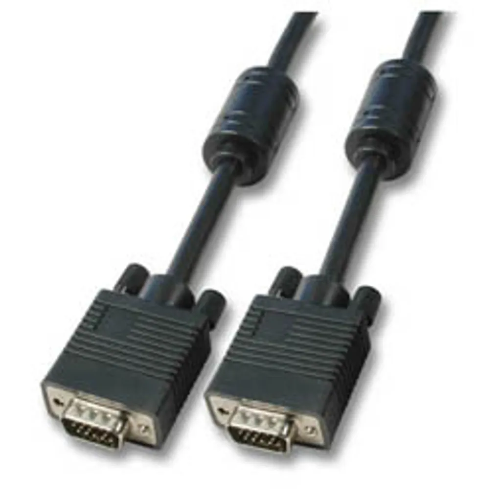 Câble écran SVGA/HDTV 10m - Cordon vidéo HD-DSub 15 pôles Noir robuste