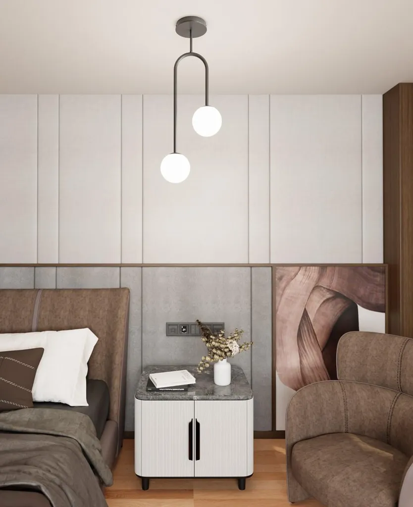 Suspension de Table à Manger ATRIA - Éclairage Design Noir et Blanc E14