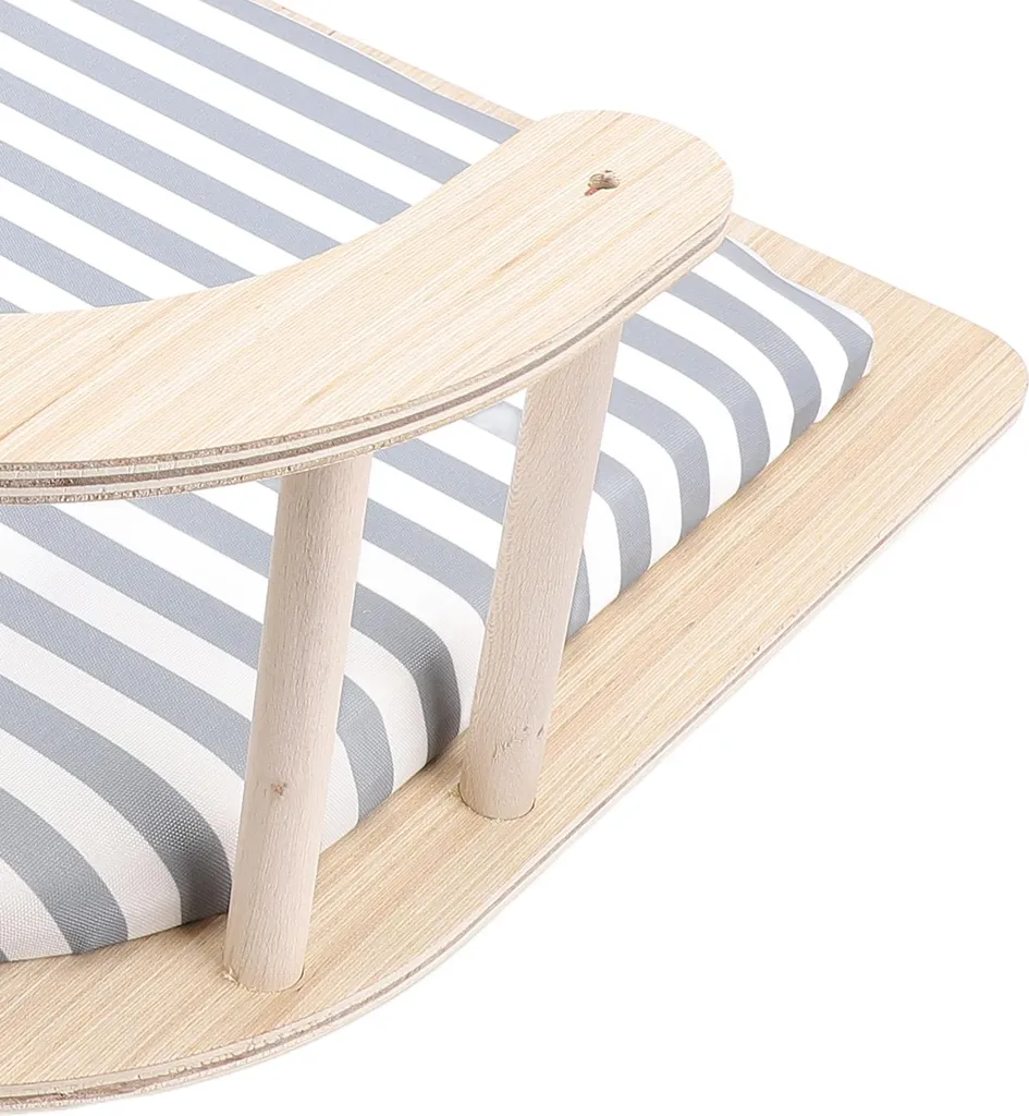 Couchage surélevé en bois avec coussin chaud - Idéal petit chien