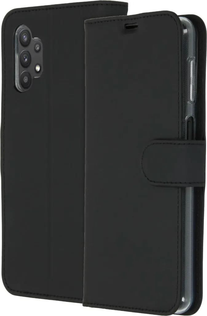 Custodia a libro Accezz Wallet in TPU per Samsung Galaxy A32 (5G) - Nero