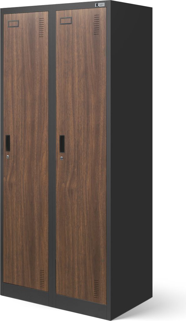 Stahlspind Anthrazit-Holzoptik 180 x 80 x 50 cm