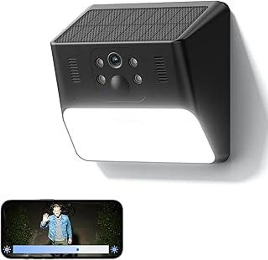 Telecamera WiFi Solare Cinnado 2K - Design Wireless & Visione Notturna