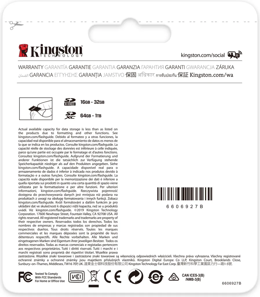 Carte Mémoire Micro SD Kingston Canvas Select Plus avec Adaptateur SD
