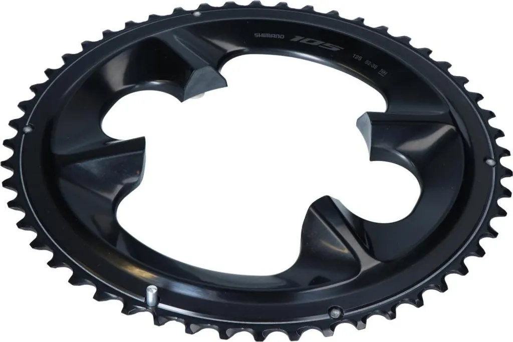 Plateau Shimano 105 R7100 52T argent 110 Bcd pour vélo route