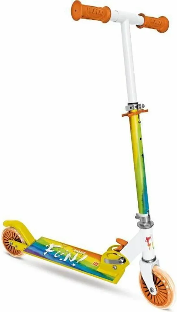 Trottinette Mondo Arc-en-ciel pliable : fini l'encombrement des jouets