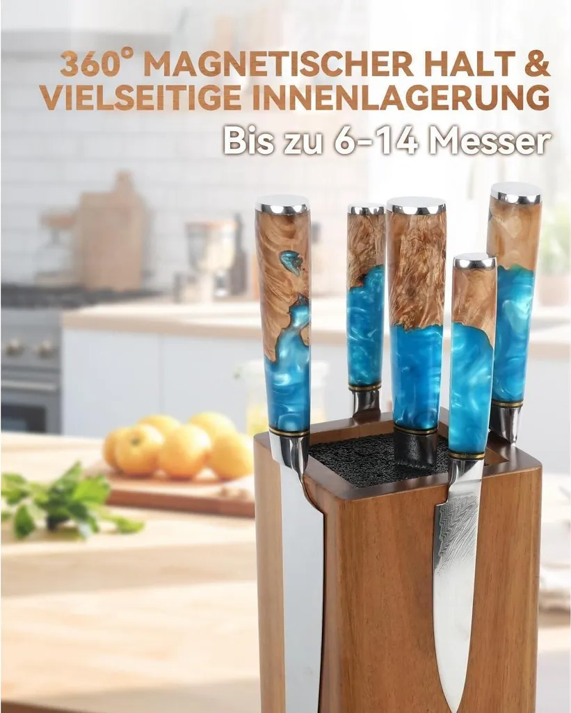 Blocco Coltelli Magnetico Universale 360° | Design Moderno Cucina - 3
