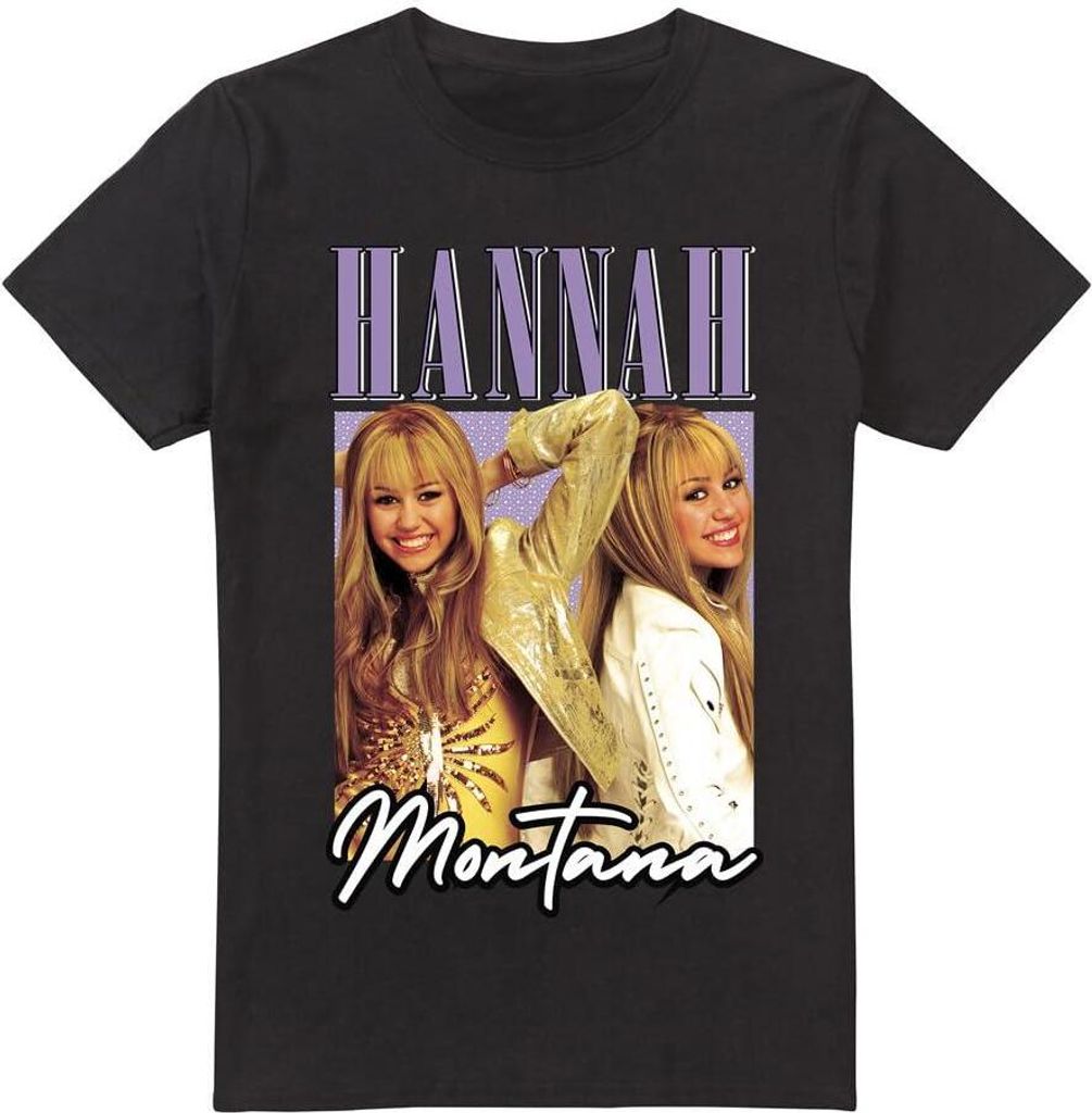 Hannah Montana - T-Shirt für Herren TV5264 (S) (Schwarz)