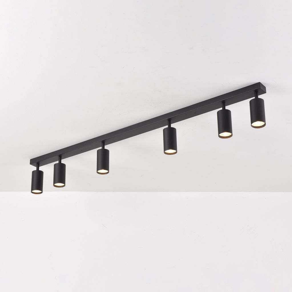 LED 6-flammig schwenkbare Deckenleuchte | Deckenspots Produktbild 
