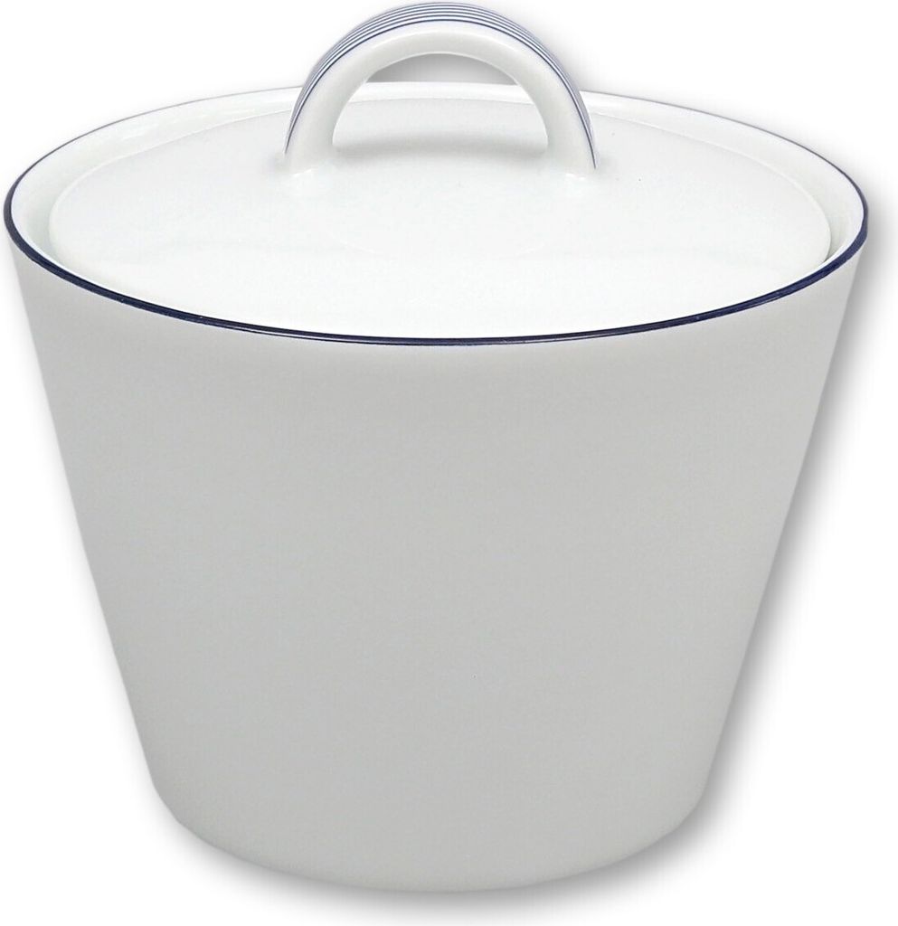 Thun 1794 Tom, Zuckerdose, tschechisches Porzellan, 0,20 l, blaue Linie, Thun