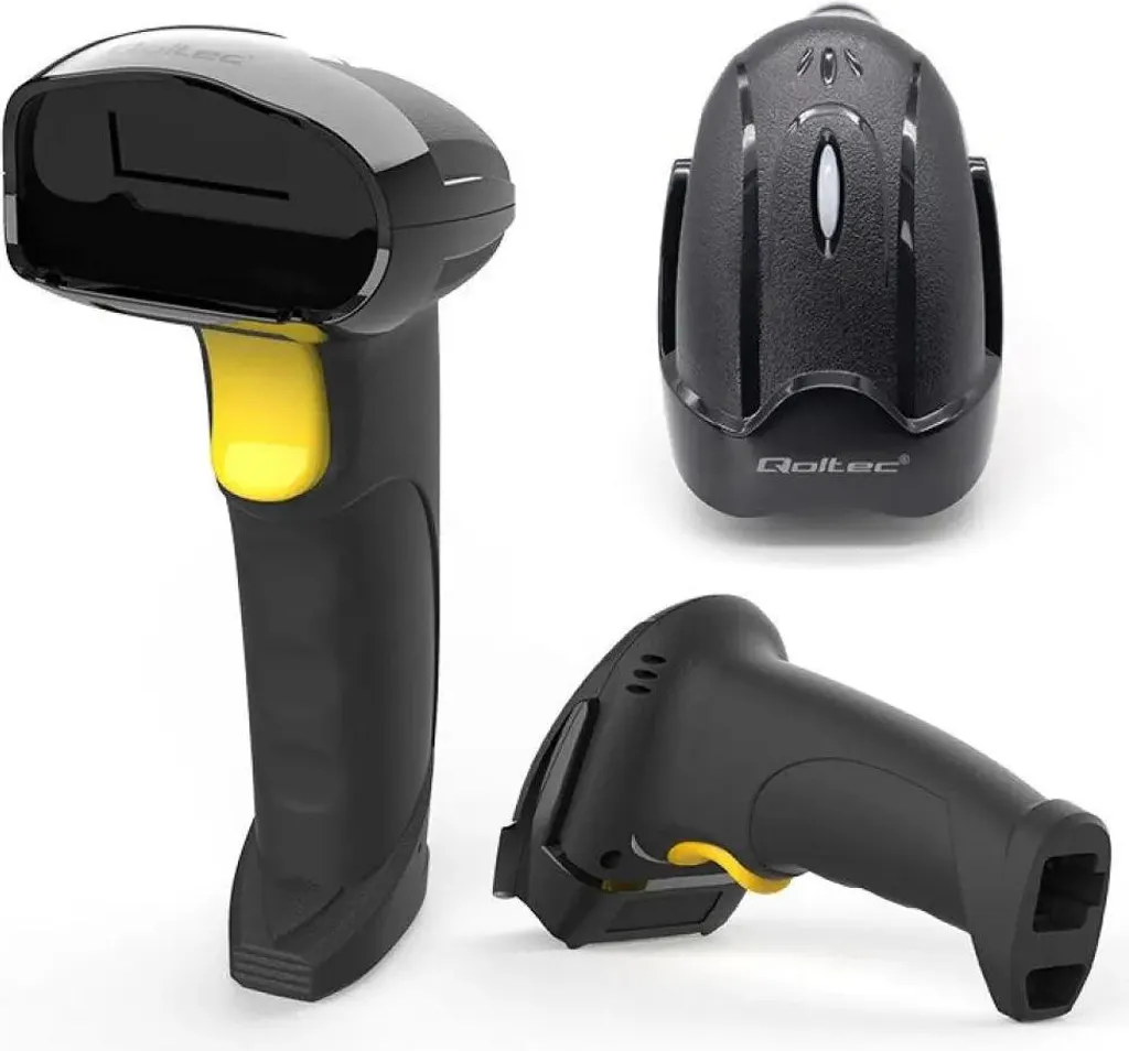 Scanner de codes-barres 2D sans fil Qoltec avec technologie 2.4 GHz - 12