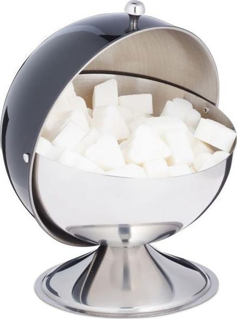 Zuckerdose aus Edelstahl