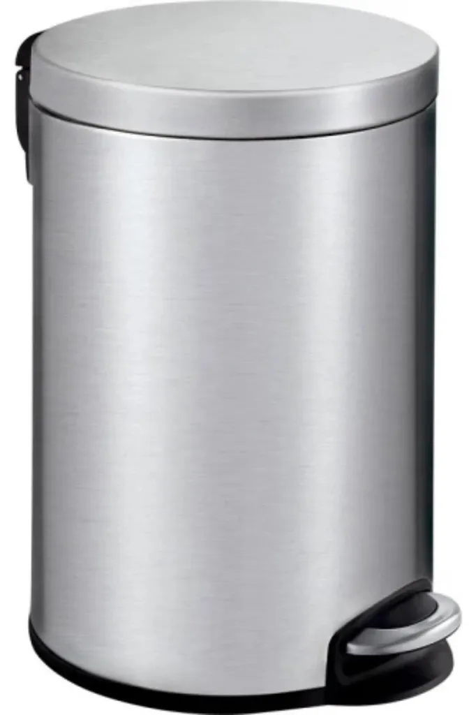 Petite poubelle de cuisine 12L EKO Serene inox mat pour espaces réduits
