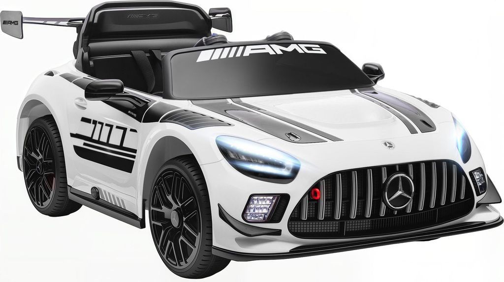 AIYAPLAY Kinder Elektroauto Mercedes-AMG, 12V Kinderauto mit 2,4GHz Fernbedienung, 2 Motor, kabelloser Musik Kinderfahrzeug mit LED-Leuchte Hupe Sa...