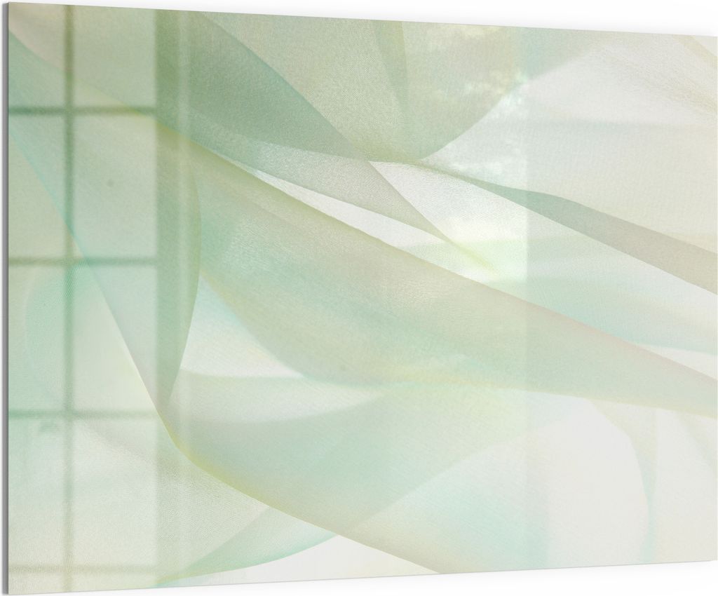 DEQORI Magnettafel Glas 120x90 cm 'Zarte Eleganz' beschreibbar Whiteboard Pinnwand Küche