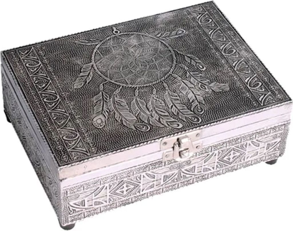 Tarot- und Schmuckkistchen Traumfänger -- 18x13x6 cm