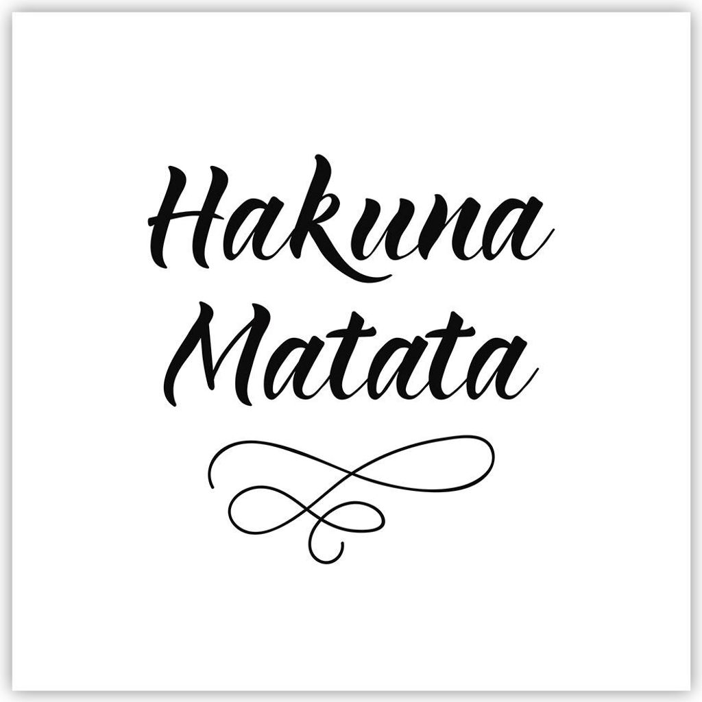 Poster - Poster ohne Rahmen - Hakuna Mama Maxim - 30x30 cm - Wand Bild - Wanddeko - Wandbilder - Kunstposter - Wandposter - Bilder - Kunstdruck - W...