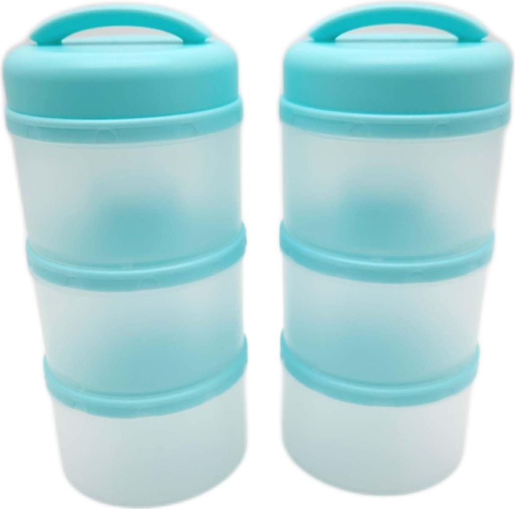 Termichy Milchpulver Portionierer Baby Stapelbar Aufbewahrungsbox 2 Ordnungssystem